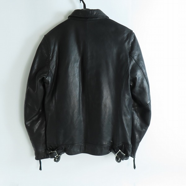 実際に弊社で買取させて頂いたnano universe/ナノユニバース シングル レザー ライダースジャケットの画像 1枚目