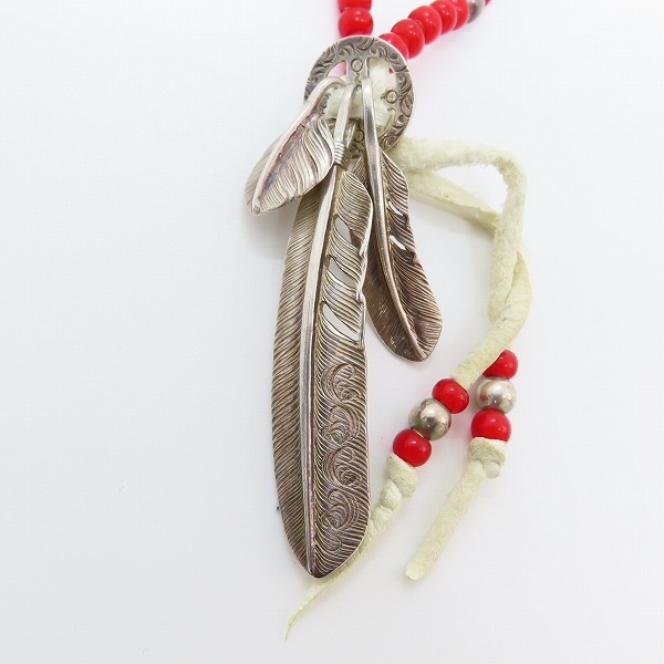 実際に弊社で買取させて頂いたFIRST ARROW'S/ファーストアローズ フェザー/メディスンホイール ビーズペンダントの画像 1枚目