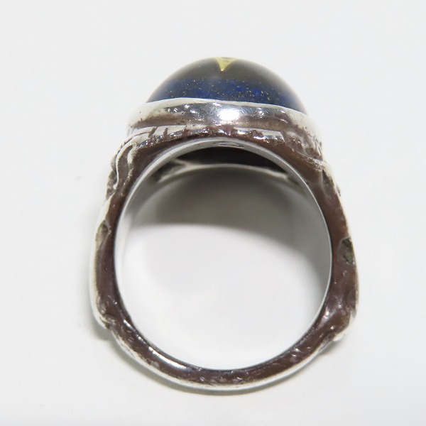 実際に弊社で買取させて頂いたALEX STREETER/アレックスストリーター エンジェルハートリング SPストーン ラピスラズリー22.5号の画像 5枚目