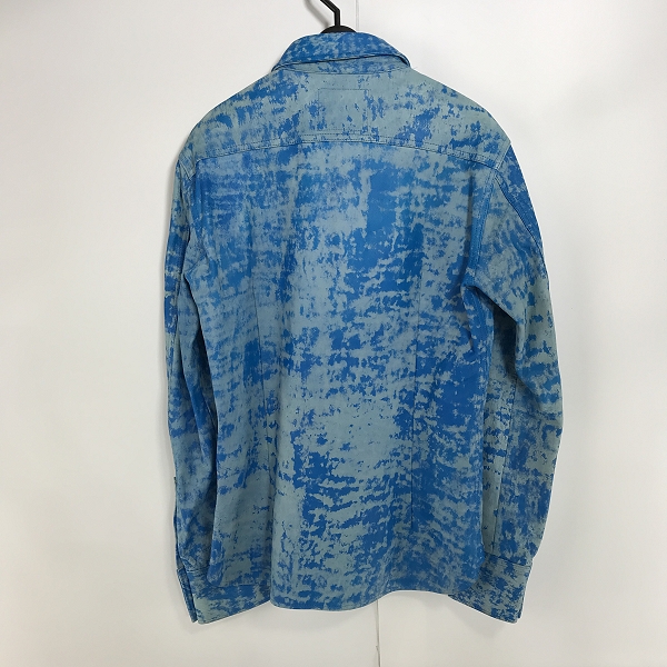 実際に弊社で買取させて頂いたISAMUKATAYAMA BACKLASH/バックラッシュ パキスタンカーフ ムラ染め レザー シャツ 1807-01 Mの画像 1枚目