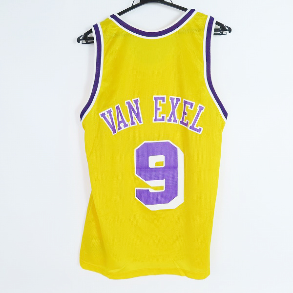 実際に弊社で買取させて頂いたChampion/チャンピオン レイカーズ ヴァンエクセル #9 ユニフォーム/ゲームシャツ/40 の画像 1枚目