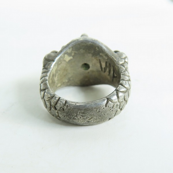 実際に弊社で買取させて頂いたA&G/エーアンドジー VIPER/バイパー 1ストーン クロス/スネーク リング 19-19.5号の画像 4枚目