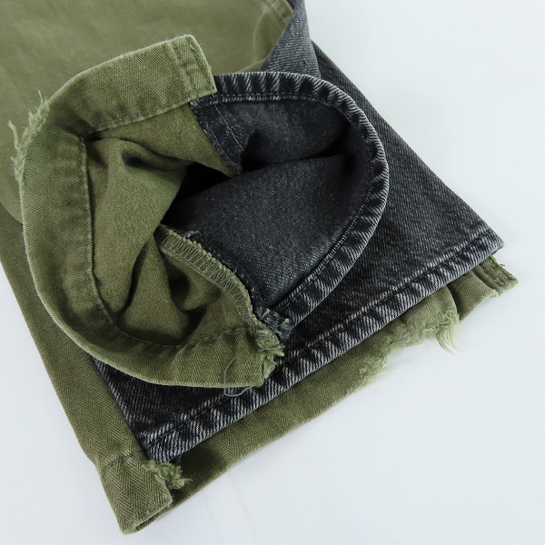 実際に弊社で買取させて頂いたMIHARAYASUHIRO/ミハラヤスヒロ 素材切替ドッキングカーゴパンツ A04PT021/48の画像 6枚目