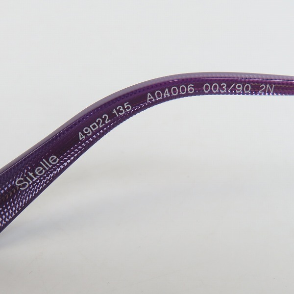 実際に弊社で買取させて頂いたalain mikli/アランミクリ Sitelle サングラス/アイウェア A04006 003/90の画像 7枚目