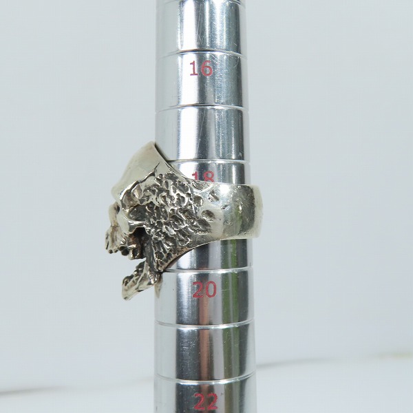 実際に弊社で買取させて頂いたCRAZY PIG/クレイジーピッグ  ペストスカルリング/Plague Skull Ring 19号の画像 8枚目