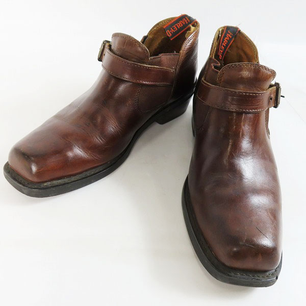 実際に弊社で買取させて頂いた【難有り】HARLEY-DAVIDSON/ハーレーダビッドソン サイドゴアブーツ ブラウン 韓国製 95010/10