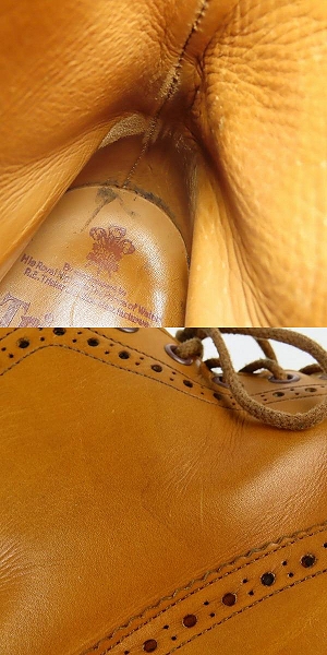 実際に弊社で買取させて頂いたTricker's/トリッカーズ MALTON/モルトン ウイングチップ ブーツ ブラウン M2508/9の画像 9枚目
