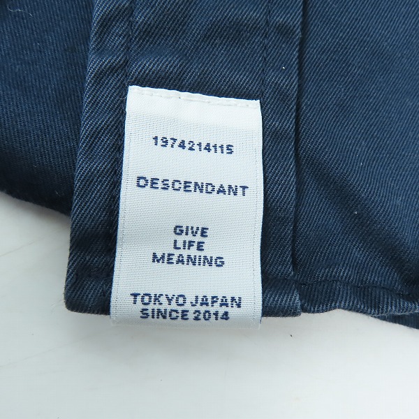 実際に弊社で買取させて頂いたDESCENDANT/ディセンダント 刺繍ロゴ B.D.シャツ/2の画像 4枚目