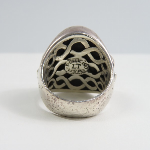 実際に弊社で買取させて頂いたLEATHERS&TREASURES/レザーズ＆トレジャーズ クラウン スカル リング 21-22号の画像 3枚目