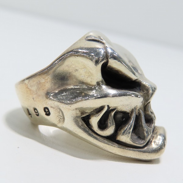 実際に弊社で買取させて頂いたSTARLINGEAR/スターリンギア スピットファイア スカル リング 24-25号の画像 4枚目