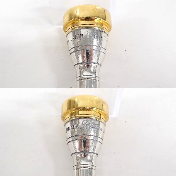 実際に弊社で買取させて頂いたYAMAHA/ヤマハ Custom 16C4-GP トランペット マウスピース ゴールド×シルバーの画像 1枚目