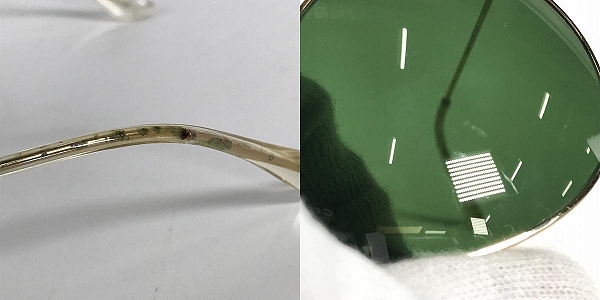 実際に弊社で買取させて頂いたRay-Ban/レイバン AVIATOR アビエーター/LARGE METAL ティアドロップ サングラス/アイウェア RB3025の画像 8枚目