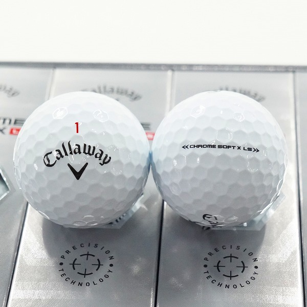実際に弊社で買取させて頂いた(4)【未使用】Callaway/キャロウェイ CHROME SOFT X LS ゴルフボール ホワイト 1ダースの画像 1枚目