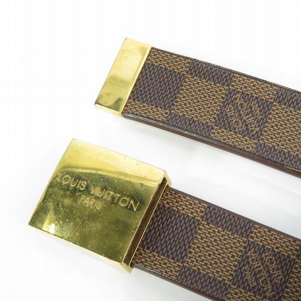 実際に弊社で買取させて頂いたLOUIS VUITTON/ルイヴィトン  ダミエ サンチュール キャレ レザーベルト M6802/80/32の画像 1枚目
