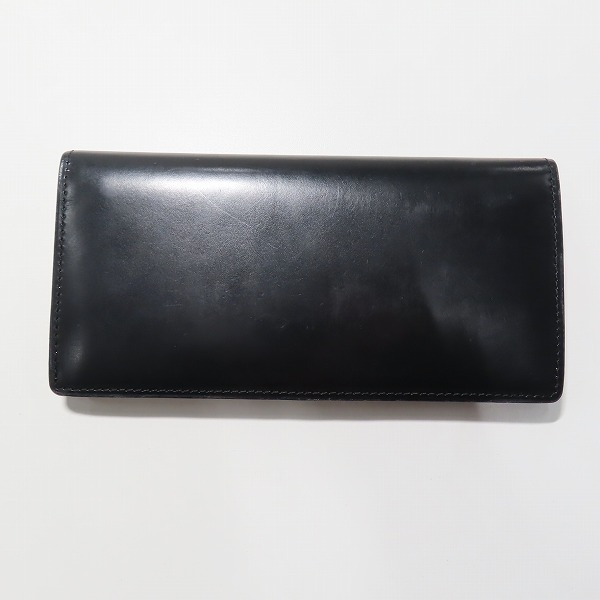 実際に弊社で買取させて頂いたGANZO/ガンゾ THIN BRIDLE /シンブライドル ファスナー付き長財布/ロング ウォレット 57604の画像 1枚目