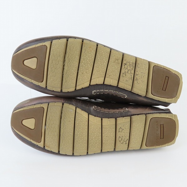 実際に弊社で買取させて頂いたCOLE HAAN/コールハーン ZEROGRAND/ゼログランド キャンプ モック ドライバー レザー C25996/11の画像 2枚目