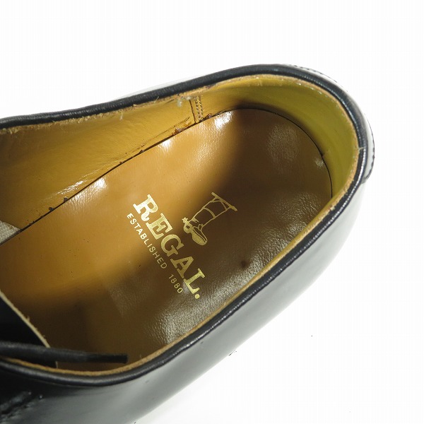 実際に弊社で買取させて頂いたREGAL/リーガル プレーントゥ レザーシューズ/ビジネスシューズ 2504/25.5の画像 4枚目