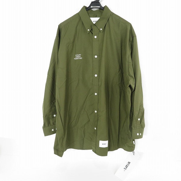 実際に弊社で買取させて頂いた【未使用】WTAPS/ダブルタップス 22AW BD 01 COTTON. OXFORD/オックスフォード シャツ 222TQDT-SHM02 /04