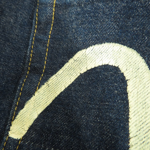 実際に弊社で買取させて頂いたEVISU/エヴィス Lot.2001 NO.2 白カモメ デニムパンツ/ジーンズ/36×35の画像 9枚目
