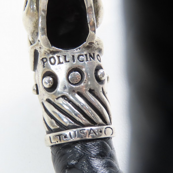 実際に弊社で買取させて頂いたLEATHERS & TREASURES/レザーズアンドトレジャーズ POLLICINO タイガー レザー ブレスレット/バングル ラージの画像 8枚目