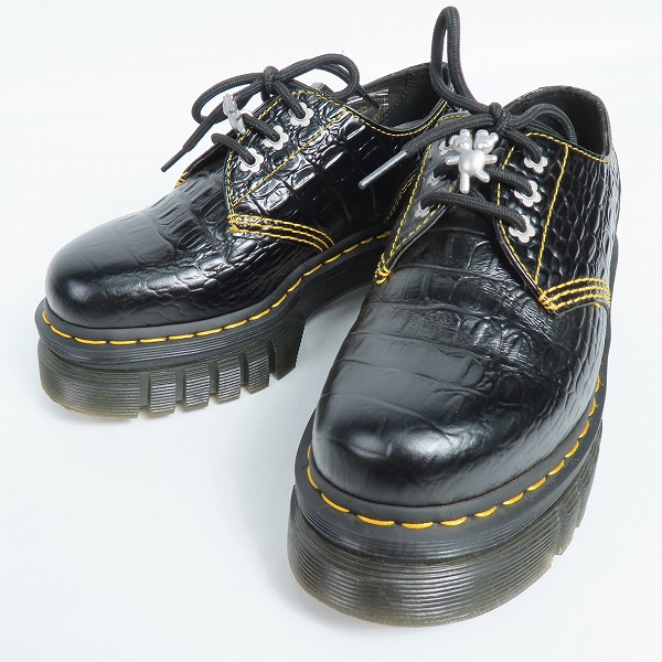 実際に弊社で買取させて頂いたDr.Martens/ドクターマーチン heaven 3ホール 型押し加工 レザーシューズ/UK4