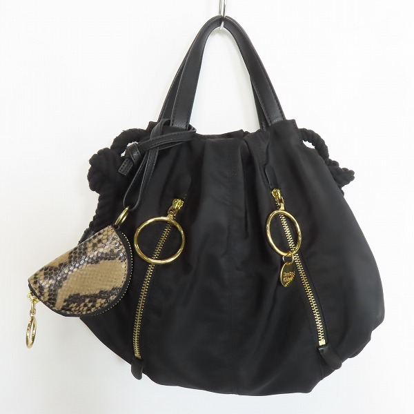 実際に弊社で買取させて頂いたSEE BY CHLOE/シーバイクロエ ハンドバッグ パイソン柄コインケース付き