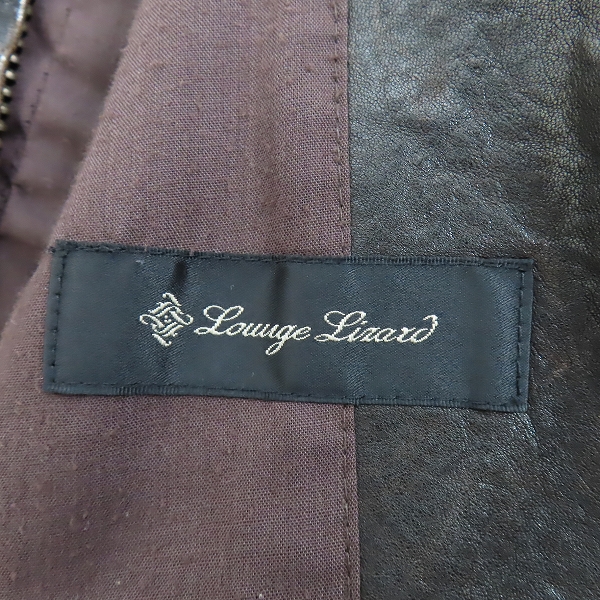 実際に弊社で買取させて頂いたLOUNGE LIZARD/ラウンジリザード レザージャケット 2の画像 2枚目