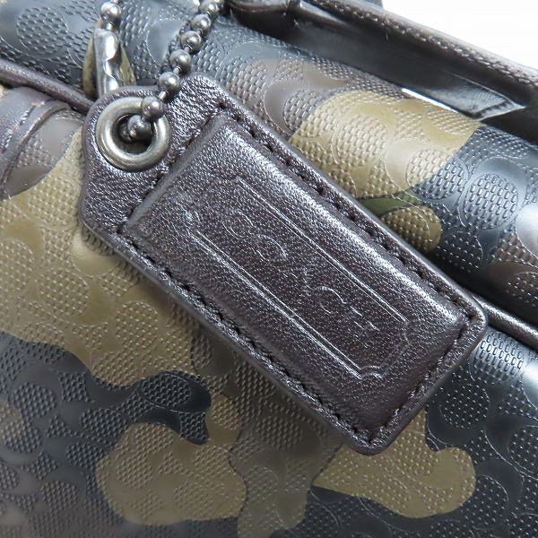 実際に弊社で買取させて頂いたCOACH/コーチ シグネチャー カモフラージュ ショルダーバッグ F70848の画像 8枚目