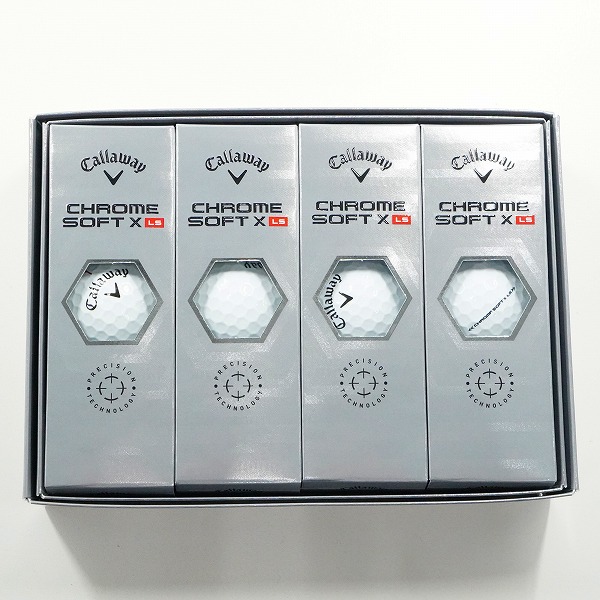 実際に弊社で買取させて頂いた(1)【未使用】Callaway/キャロウェイ CHROME SOFT X LS ゴルフボール ホワイト 1ダース