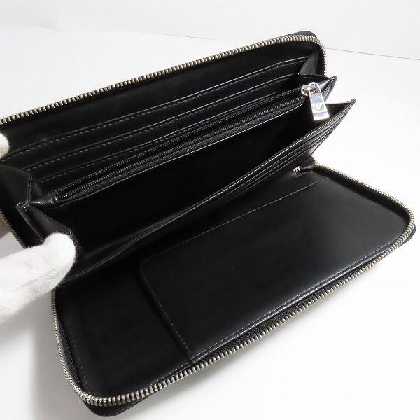 実際に弊社で買取させて頂いたEMPORIO ARMANI/エンポリオアルマーニ ロゴ総柄 ラウンドジップ長財布の画像 3枚目