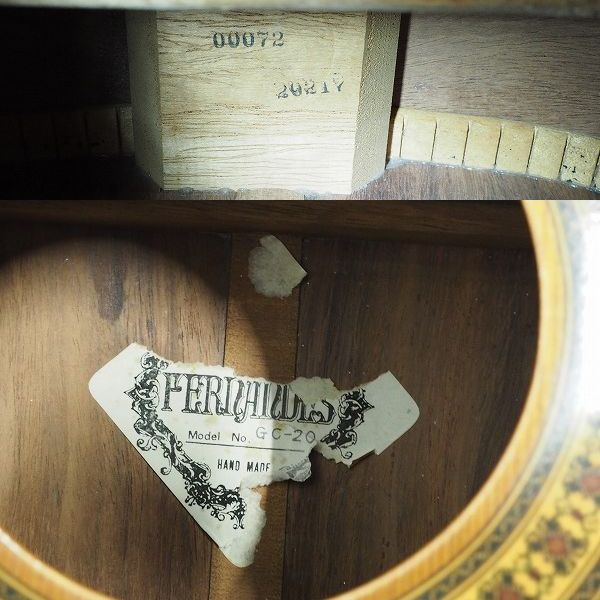 実際に弊社で買取させて頂いた★【弦無し】FERNANDES/フェルナンデス GC-20 クラシックギター/ガットギターの画像 5枚目