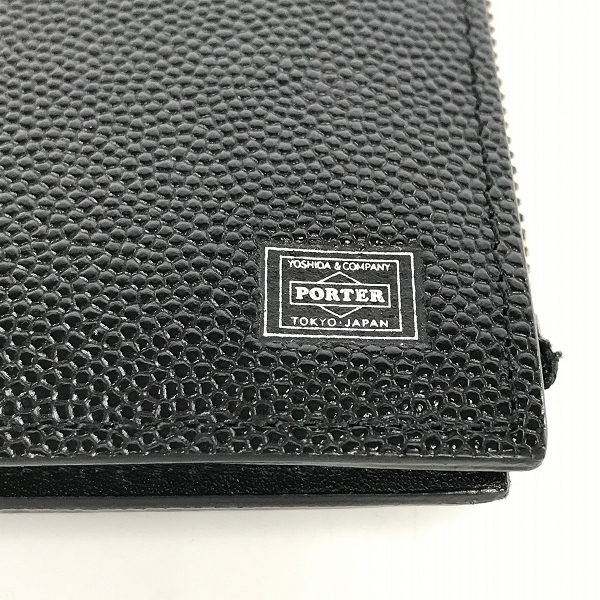 実際に弊社で買取させて頂いたPORTER/ポーター ABLE/エイブル レザー ２つ折りミニ財布 030-03439の画像 3枚目