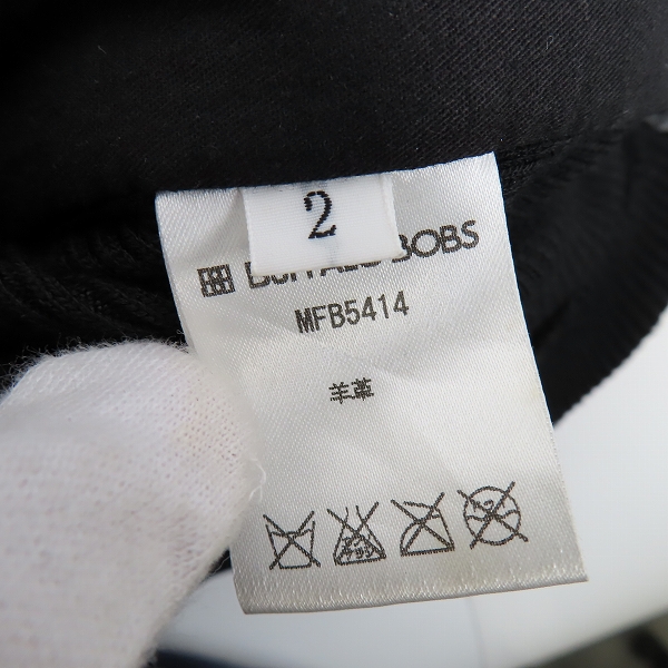 実際に弊社で買取させて頂いたBUFFALO BOBS/バッファローボブズ 羊革/シープレザー サイドリブ フーデッド レザージャケット MFB5414/2の画像 3枚目