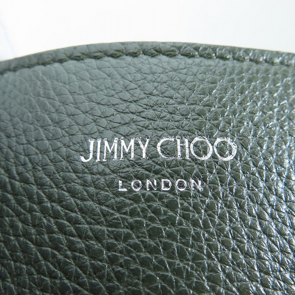 実際に弊社で買取させて頂いたJIMMY CHOO/ジミーチュウ ディーラン スタースタッズ レザー ハンドバッグ の画像 5枚目