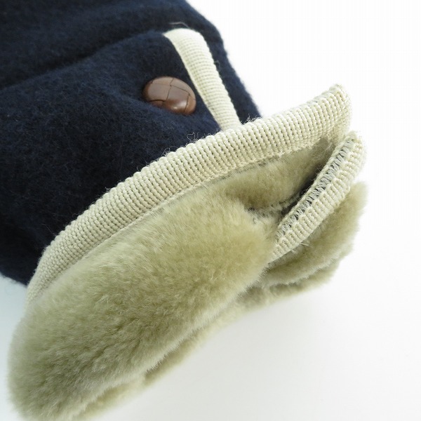 実際に弊社で買取させて頂いたA(LeFRUDE)E/アレフルード メルトン ウールPコート/11AW-C002/Sの画像 6枚目