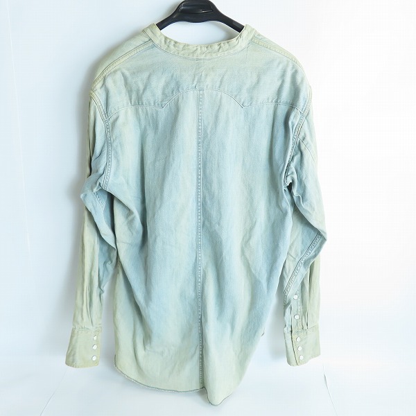 実際に弊社で買取させて頂いたunused/アンユーズド ハーフジップデニムシャツ/2の画像 1枚目