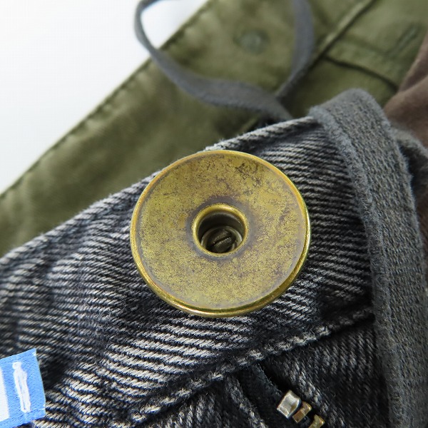 実際に弊社で買取させて頂いたMIHARAYASUHIRO/ミハラヤスヒロ 素材切替ドッキングカーゴパンツ A04PT021/48の画像 8枚目