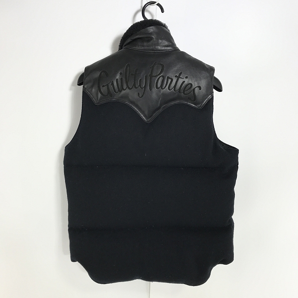 実際に弊社で買取させて頂いたRocky Mountain×WACKO MARIA/ロッキーマウンテン×ワコマリア ダウンベスト レザー切替 450-472-86/36の画像 1枚目