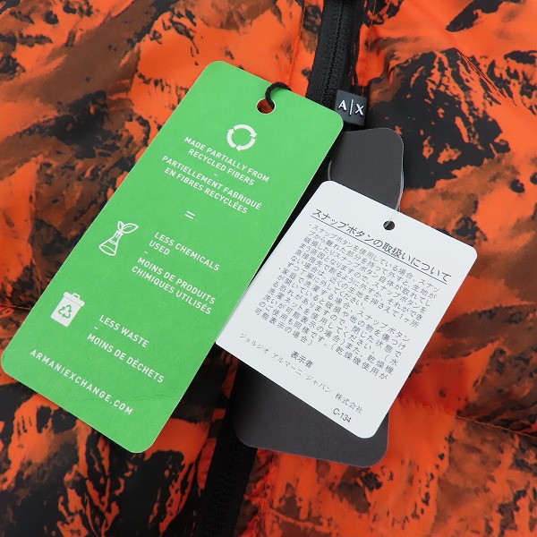 実際に弊社で買取させて頂いた【未使用】ARMANI EXCHANGE/アルマーニエクスチェンジ  中綿ジャケット 6HZB56 ZNKRZ/Lの画像 8枚目