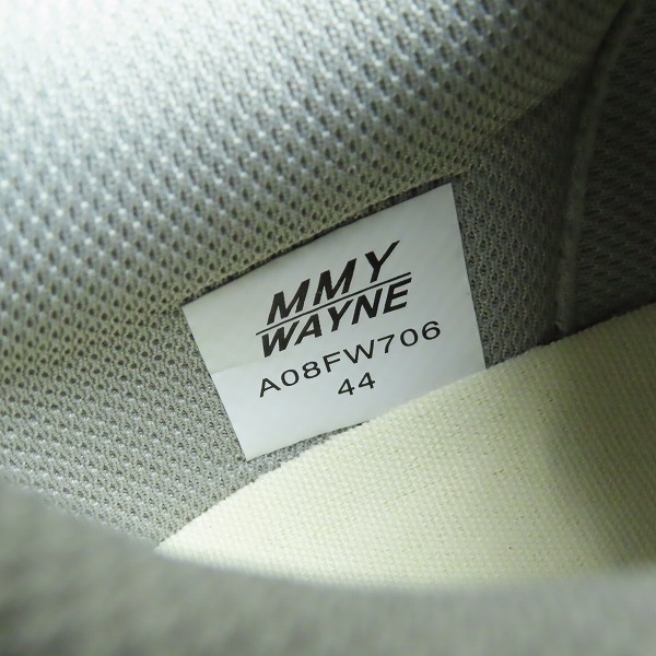 実際に弊社で買取させて頂いたMaisonMIHARA YASUHIRO/メゾンミハラヤスヒロ 23SS WAYNE/ウェイン オリジナルソール スニーカー A08FW706/44の画像 5枚目