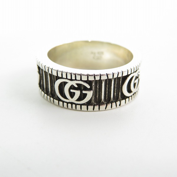 実際に弊社で買取させて頂いたGUCCI/グッチ ダブルG シルバー リング 551899 J8400 0811/16号の画像 2枚目