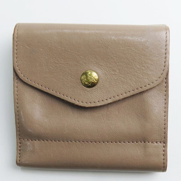 実際に弊社で買取させて頂いたIL BISONTE/イルビゾンテ 二つ折り財布 レザーウォレットの画像 1枚目