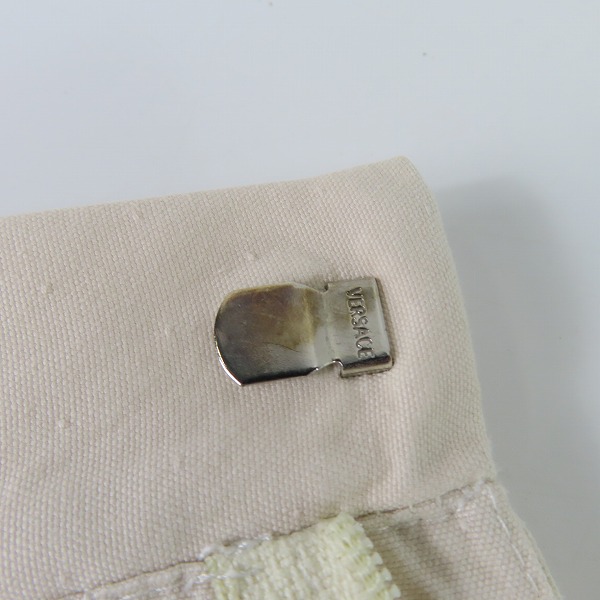 実際に弊社で買取させて頂いたVERSACE/ヴェルサーチ コットンスーツ ジャケット/パンツ/セットアップ/クリーム系/54の画像 7枚目