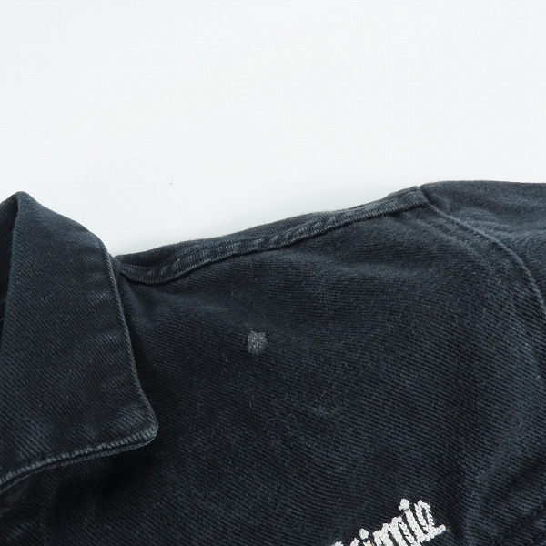 実際に弊社で買取させて頂いたCRIMIE/クライミー デニム ジャケット ブラック/Mの画像 5枚目