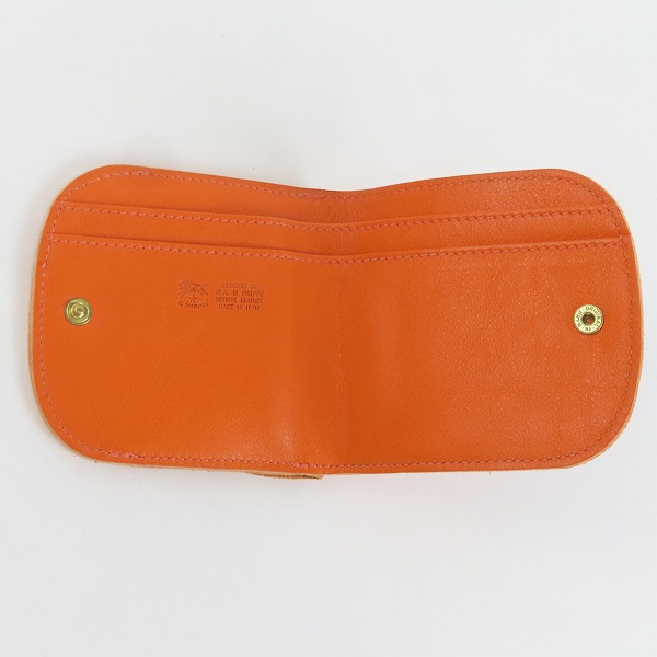 実際に弊社で買取させて頂いたIL BISONTE/イルビゾンテ レザー 二つ折り財布/ウォレットの画像 3枚目