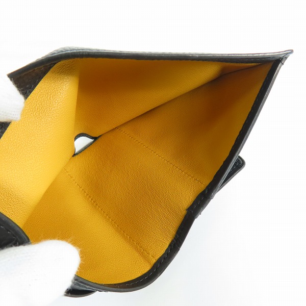 実際に弊社で買取させて頂いたGANZO/ガンゾ レザー 小銭入れ付き コンパクトウォレット 二つ折り 0057798の画像 4枚目