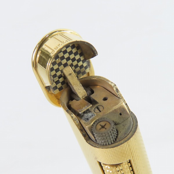 実際に弊社で買取させて頂いたdunhill/ダンヒル サイドローラー ガスライター ゴールドの画像 5枚目