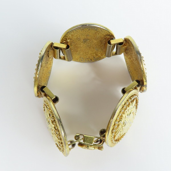 実際に弊社で買取させて頂いたGIANNI VERSACE/ジャンニヴェルサーチ コイン ブレスレットの画像 4枚目