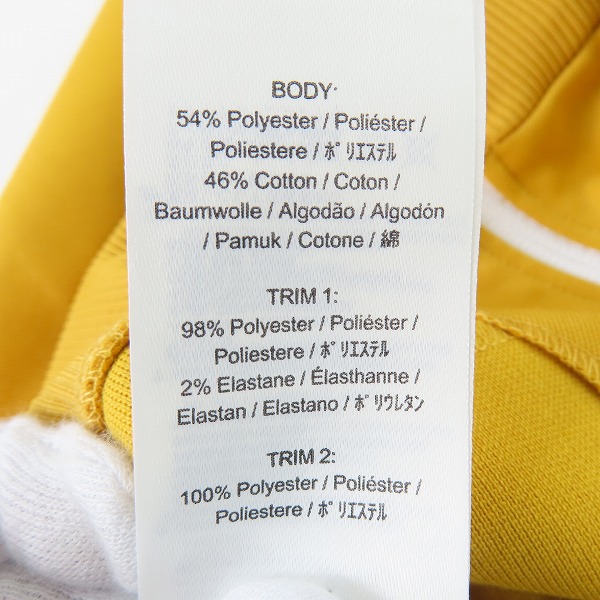 実際に弊社で買取させて頂いた【未使用】FRED PERRY/フレッドペリー TAPED TRACK JACKET/トラックジャケット イエロー J6231 Mの画像 4枚目
