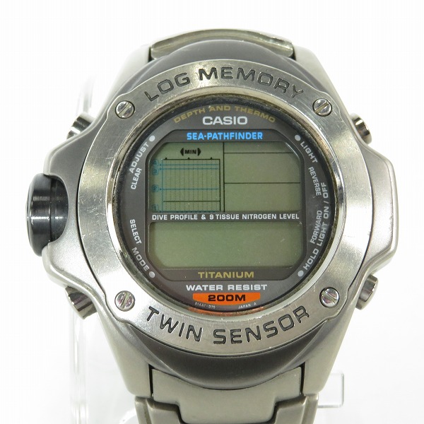 実際に弊社で買取させて頂いたCASIO/カシオ SEA-PATHFINDER/シーパスファインダー/チタン SPF-100【動作未確認】